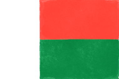 マダガスカル共和国の国旗イラスト - 水彩画風の国旗イラスト一覧｜世界の国サーチ