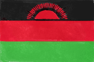 マラウイ共和国の国旗イラスト - 水彩画風の国旗イラスト一覧｜世界の国サーチ