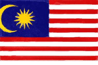 マレーシアの国旗イラスト - 水彩画風の国旗イラスト一覧｜世界の国サーチ