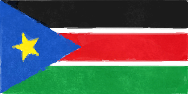 南スーダン共和国の国旗イラスト - 水彩画風の国旗イラスト一覧｜世界の国サーチ