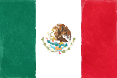 メキシコ合衆国の国旗イラスト - 水彩画風の国旗イラスト一覧｜世界の国サーチ