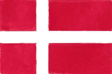 デンマーク王国の国旗イラスト - 水彩画風の国旗イラスト一覧｜世界の国サーチ
