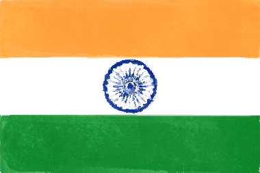 インドの国旗イラスト - 水彩画風の国旗イラスト一覧｜世界の国サーチ
