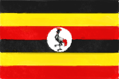 ウガンダ共和国の国旗イラスト - 水彩画風の国旗イラスト一覧｜世界の国サーチ
