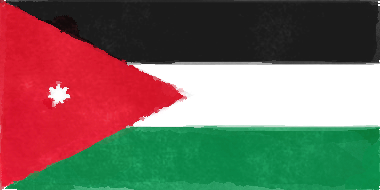ヨルダンの国旗イラスト - 水彩画風の国旗イラスト一覧｜世界の国サーチ