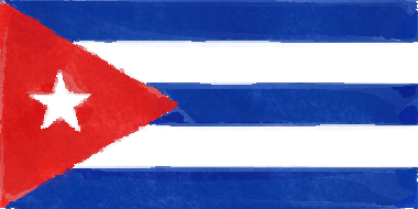 キューバ共和国の国旗イラスト - 水彩画風の国旗イラスト一覧｜世界の国サーチ