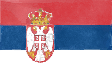 セルビア共和国の国旗イラスト - 水彩画風の国旗イラスト一覧｜世界の国サーチ