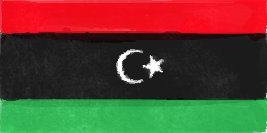 リビアの国旗イラスト - 水彩画風の国旗イラスト一覧｜世界の国サーチ