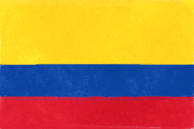 コロンビア共和国の国旗イラスト - 水彩画風の国旗イラスト一覧｜世界の国サーチ