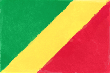コンゴ共和国の国旗イラスト - 水彩画風の国旗イラスト一覧｜世界の国サーチ