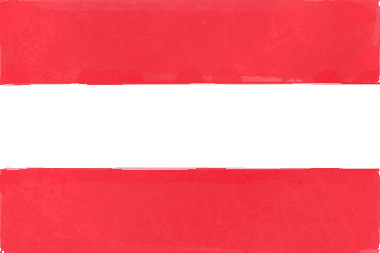 オーストリア共和国の国旗イラスト - 水彩画風の国旗イラスト一覧｜世界の国サーチ