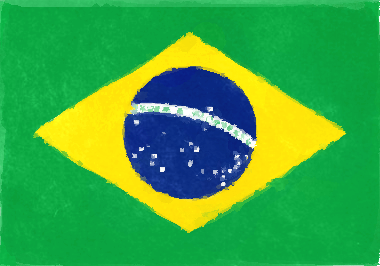 ブラジル連邦共和国の国旗イラスト - 水彩画風の国旗イラスト一覧｜世界の国サーチ