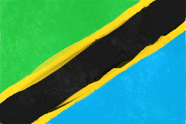 タンザニア連合共和国の国旗イラスト - 水彩画風の国旗イラスト一覧｜世界の国サーチ