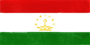タジキスタン共和国の国旗イラスト - 水彩画風の国旗イラスト一覧｜世界の国サーチ