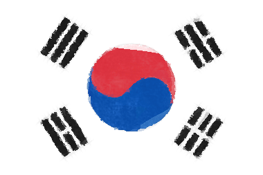 大韓民国の国旗イラスト - 水彩画風の国旗イラスト一覧｜世界の国サーチ