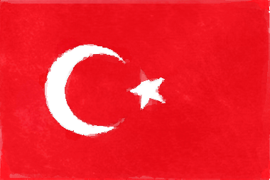 トルコ共和国の国旗イラスト - 水彩画風の国旗イラスト一覧｜世界の国サーチ