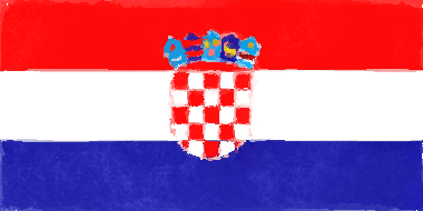 クロアチア共和国の国旗イラスト - 水彩画風の国旗イラスト一覧｜世界の国サーチ