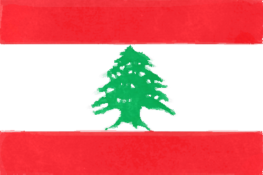 レバノン共和国の国旗イラスト - 水彩画風の国旗イラスト一覧｜世界の国サーチ