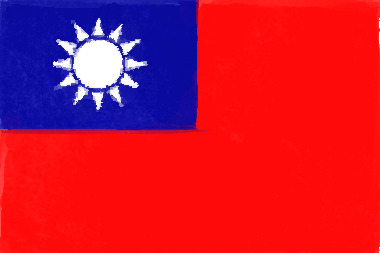 台湾の国旗イラスト - 水彩画風の国旗イラスト一覧｜世界の国サーチ