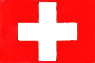 スイス連邦の国旗イラスト - 水彩画風の国旗イラスト一覧｜世界の国サーチ