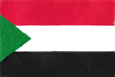 スーダン共和国の国旗イラスト - 水彩画風の国旗イラスト一覧｜世界の国サーチ