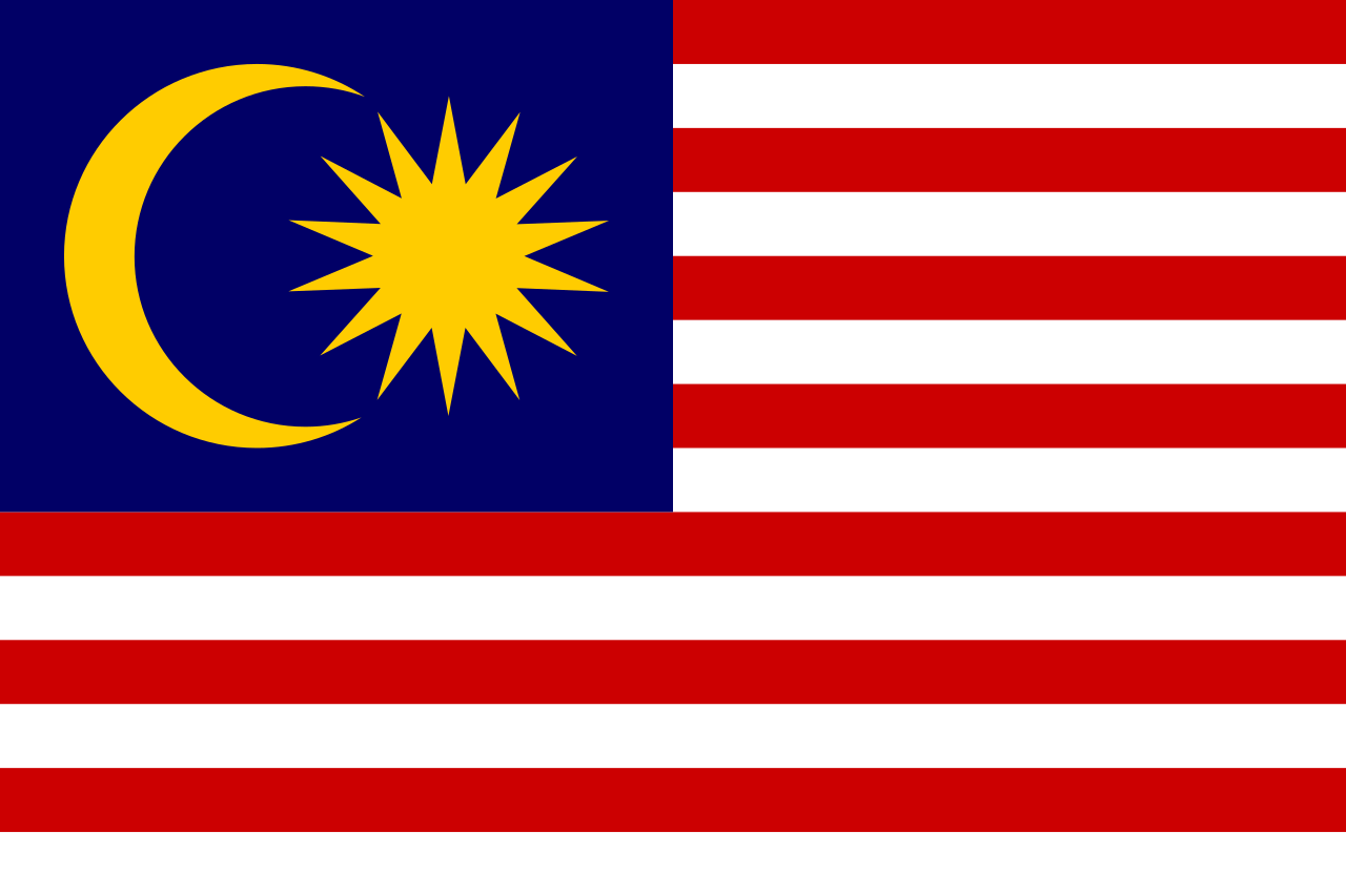 マレーシアの国旗 - 青系の国旗一覧｜世界の国サーチ