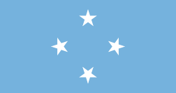 ミクロネシア連邦の国旗 - 2色の国旗一覧｜世界の国サーチ