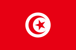 チュニジア共和国の国旗 - 『ち（チ）』から始まる国・国旗一覧｜世界の国サーチ
