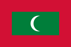モルディブ共和国の国旗 - 赤白緑の国旗一覧｜世界の国サーチ