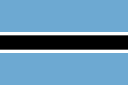 ボツワナ共和国の国旗 - 黒系の国旗一覧｜世界の国サーチ