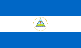 ニカラグア共和国の国旗 - 2色の国旗一覧｜世界の国サーチ