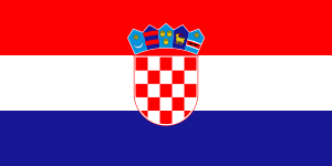 クロアチア共和国の国旗 - 赤白青の国旗一覧｜世界の国サーチ