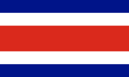 コスタリカ共和国の国旗 - 赤系の国旗一覧｜世界の国サーチ