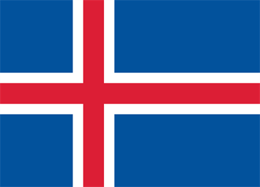 アイスランド共和国の国旗 - 赤白青の国旗一覧｜世界の国サーチ