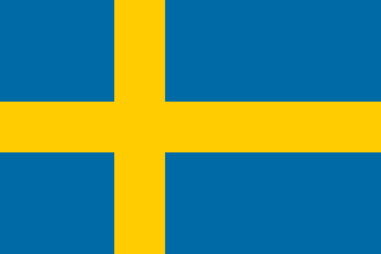 スウェーデン王国の国旗 - 2色の国旗一覧｜世界の国サーチ