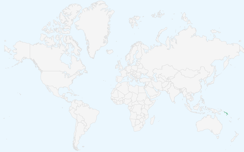 ソロモン諸島 の位置（世界地図）