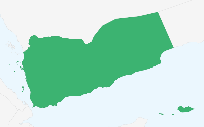 イエメン共和国 の位置（拡大）
