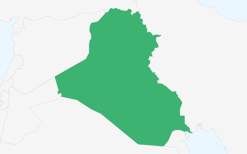 イラク共和国 の位置（拡大）