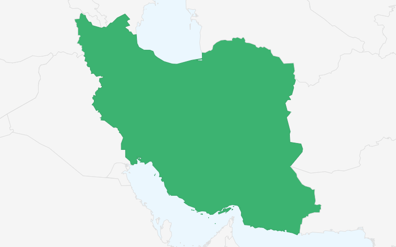 イラン・イスラム共和国 の位置（拡大）