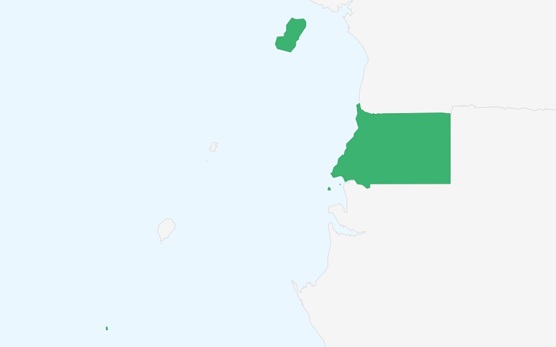 赤道ギニア共和国 の位置（拡大）