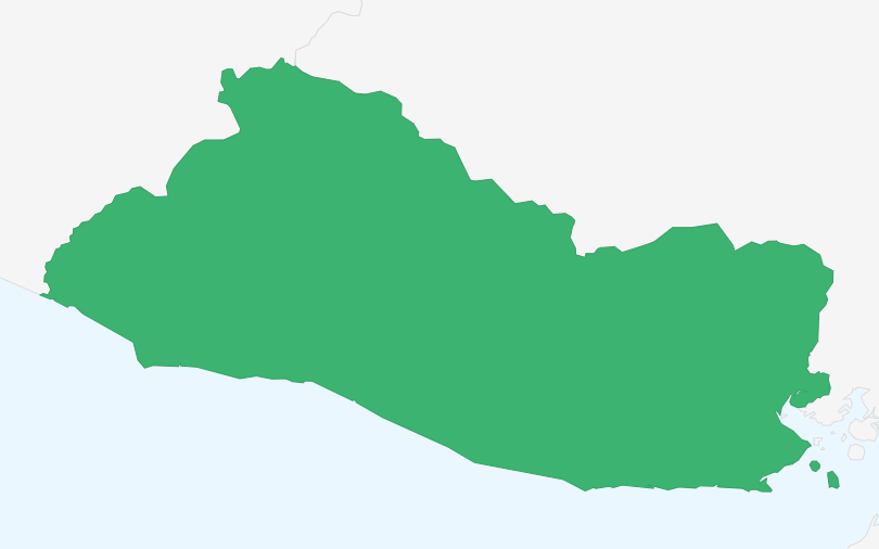 エルサルバドル共和国 の位置（拡大）