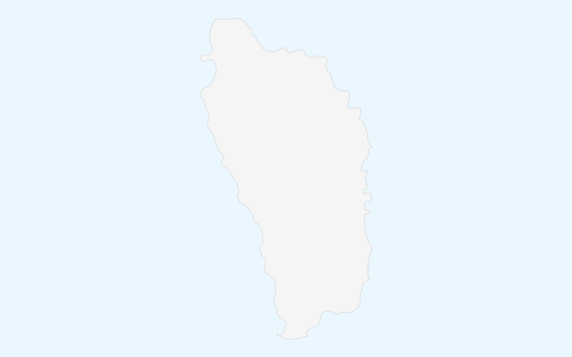 ドミニカ共和国 の位置（拡大）